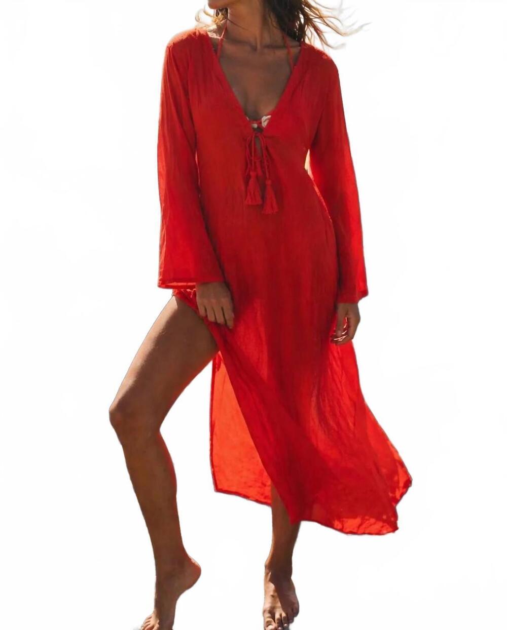 NEW ANTICA SARTORIA schiro cover up in red
